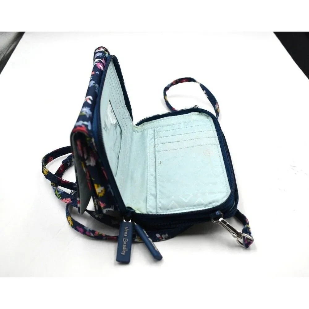 Vera Bradley Compact Wristlet Cross body Floral Bursts Purse sku6